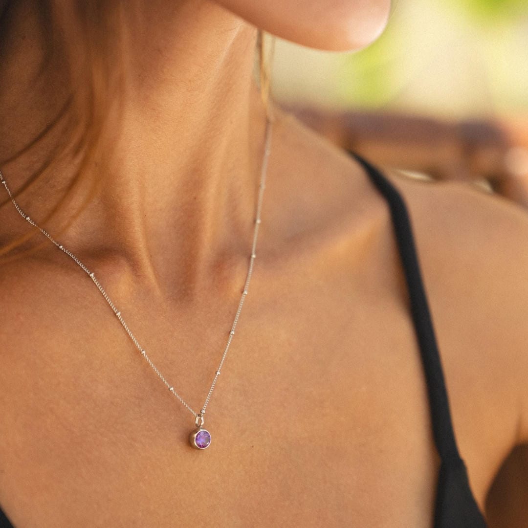 Collier en pierre précieuse Luminous Circle