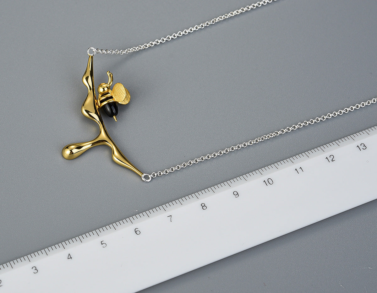 Collier abeille et miel