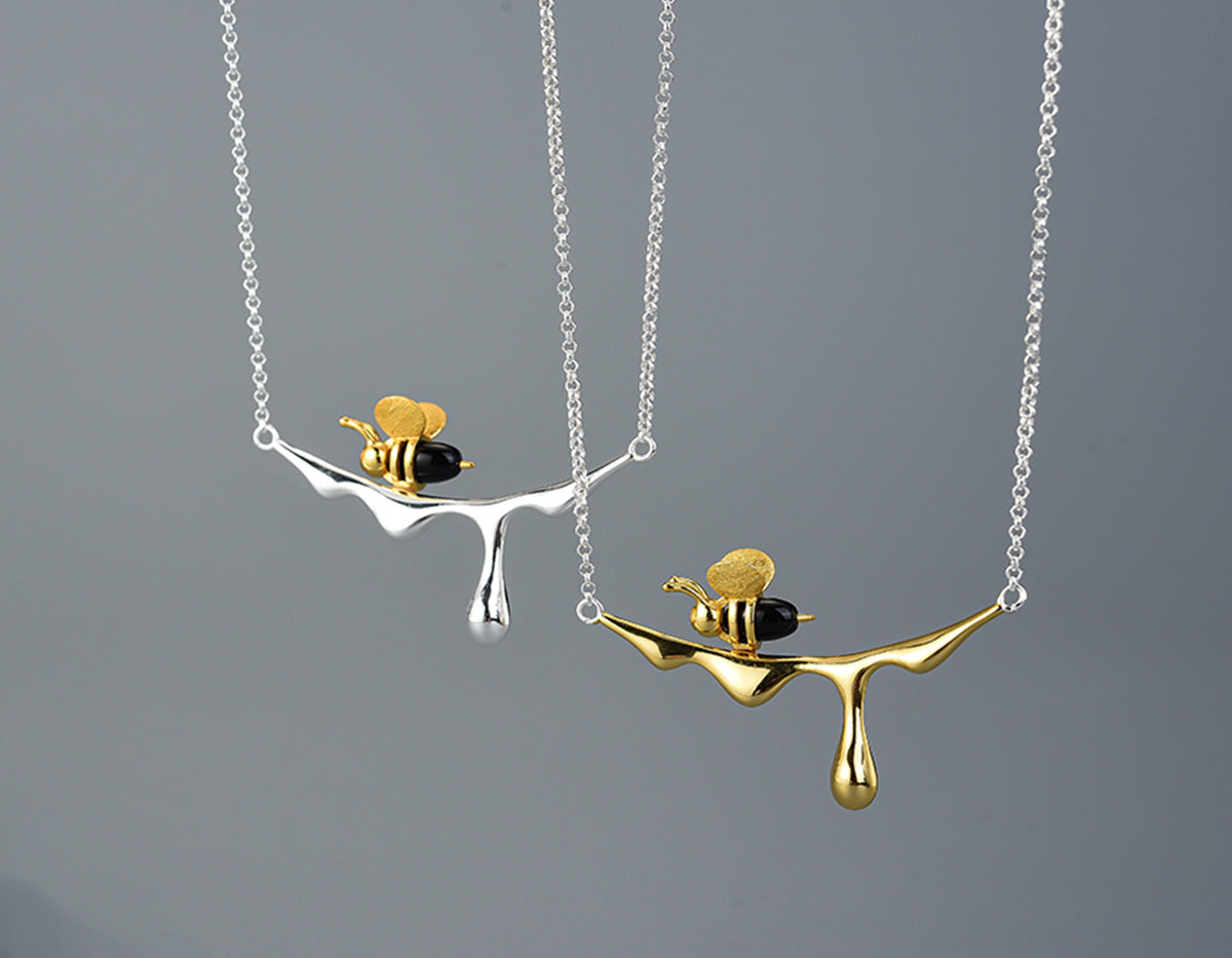 Collier abeille et miel