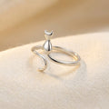 Bague Motif Chat en Argent