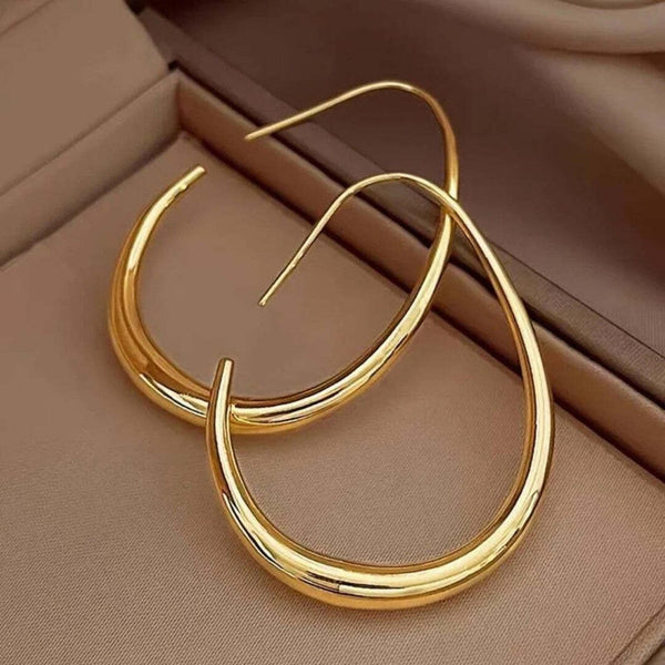 Boucles d'oreilles en anneau doré impérial