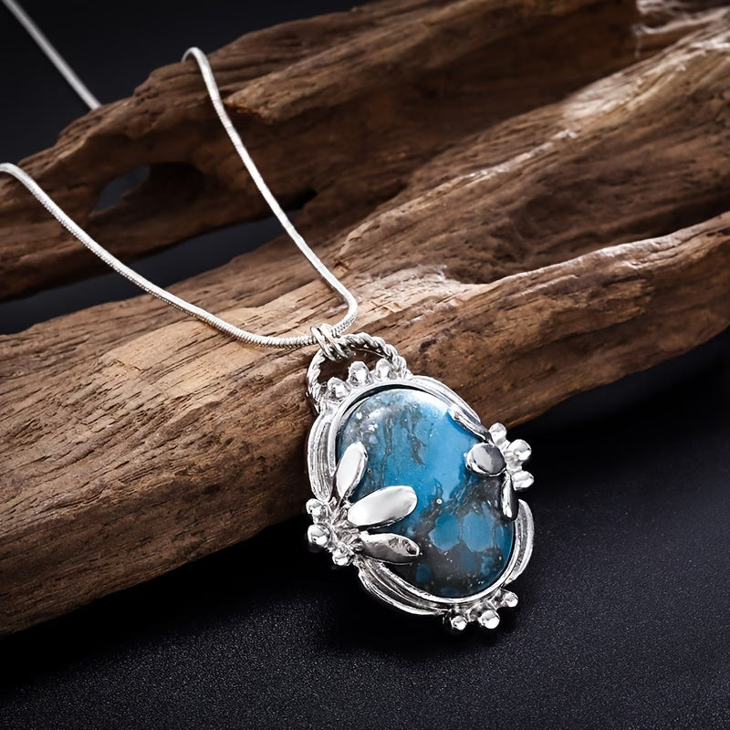 Collier en Pierre Bleue Vintage