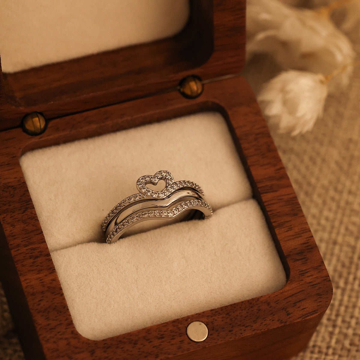 Bague Empilable Wish Bone Shining Love