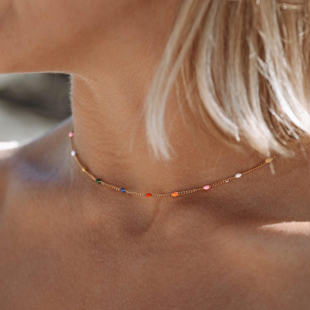 Collier Aloha Multicolore Tropical