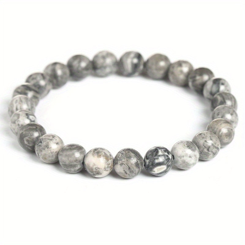 Bracelet en perles de pierre de lune minimaliste et éclatant