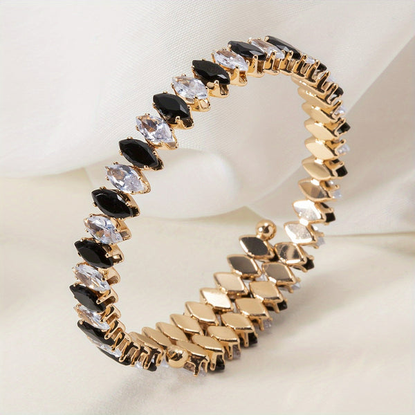 Bracelet en onyx Zirkonia Markiisi