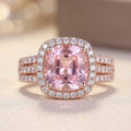 Bague Améthyste Halo en Or