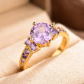 Bague Améthyste Grappe en Or