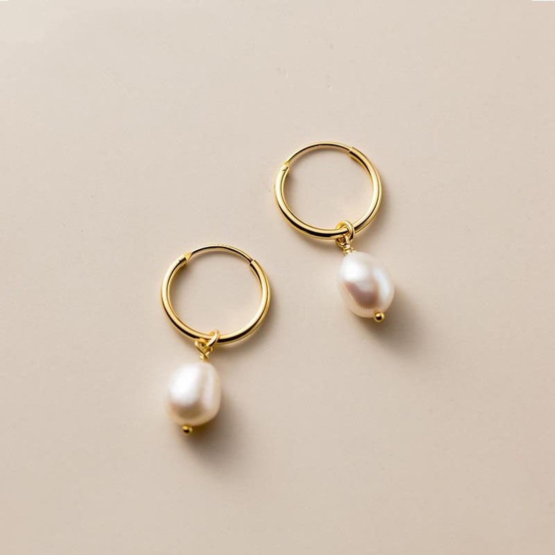 Boucles d'oreilles en perles d'eau douce Helmi