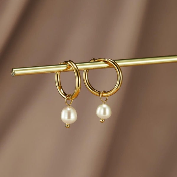 Boucles d'oreilles en perles d'eau douce Helmi