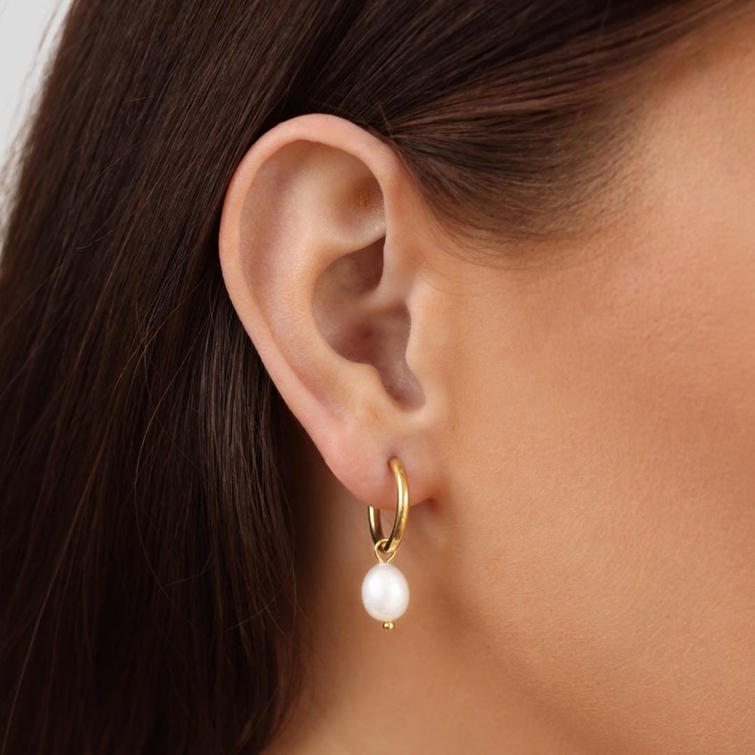 Boucles d'oreilles en perles d'eau douce Helmi