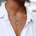 Collier Pendentif Aurinko Argent Or
