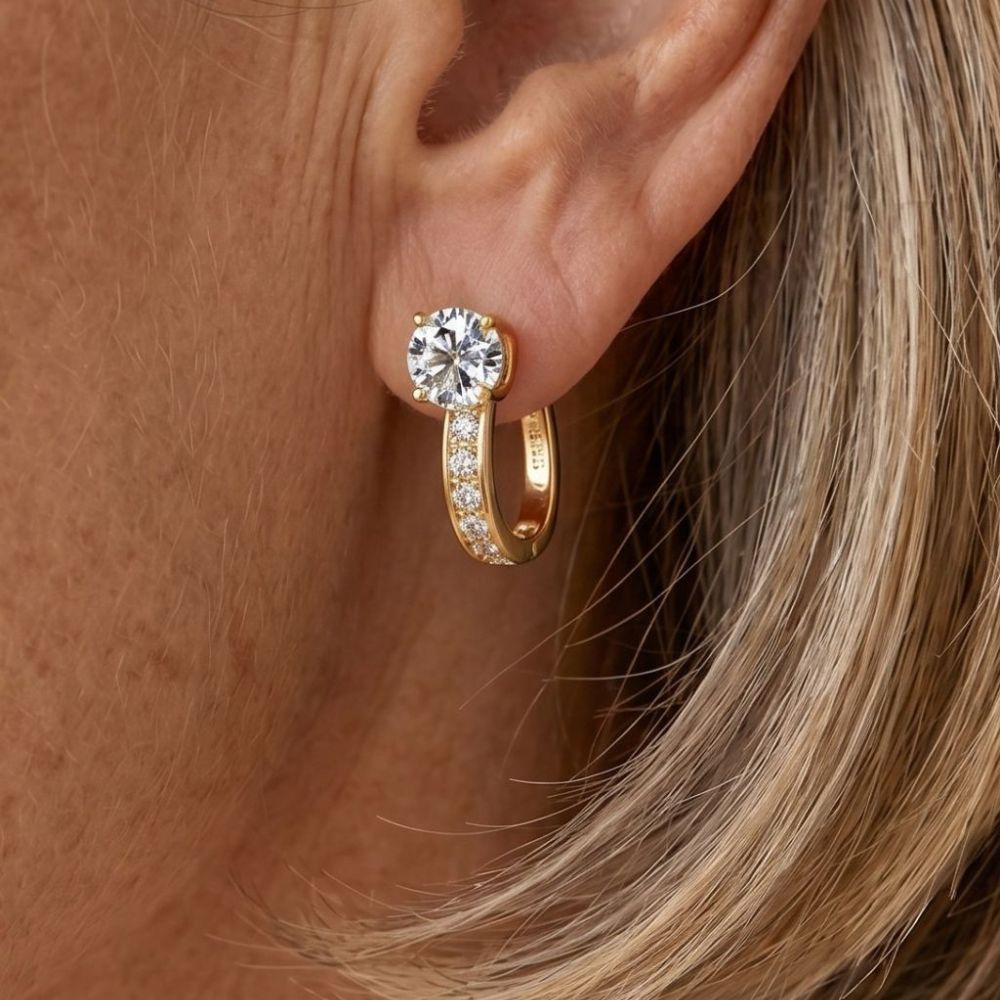 Boucles d'oreilles huggie élégantes