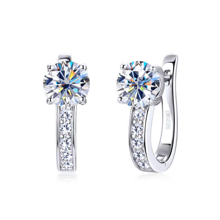 Boucles d'oreilles mini-créoles serties | Or