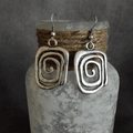 Boucles d'oreilles Vintage Spiral Argent