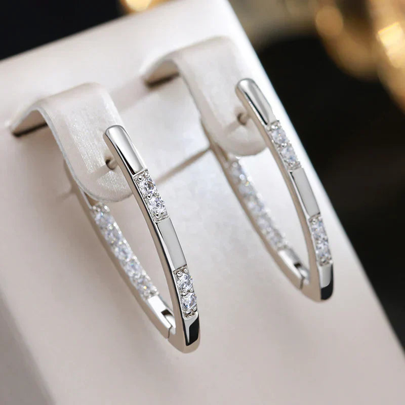 Boucles d'oreilles zircone exquises