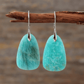 Boucles d'oreilles en pierre turquoise antique