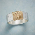 Bague Fil Enroulé en Argent et Or
