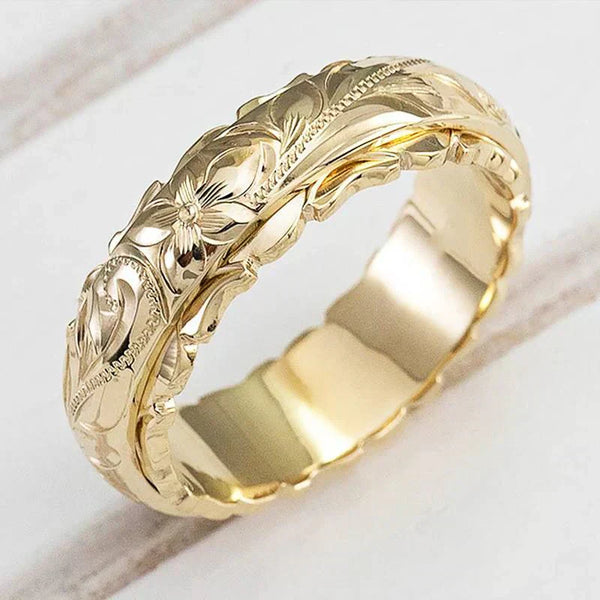 Bague fleur en or antique | or