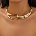Collier en or à texture audacieuse