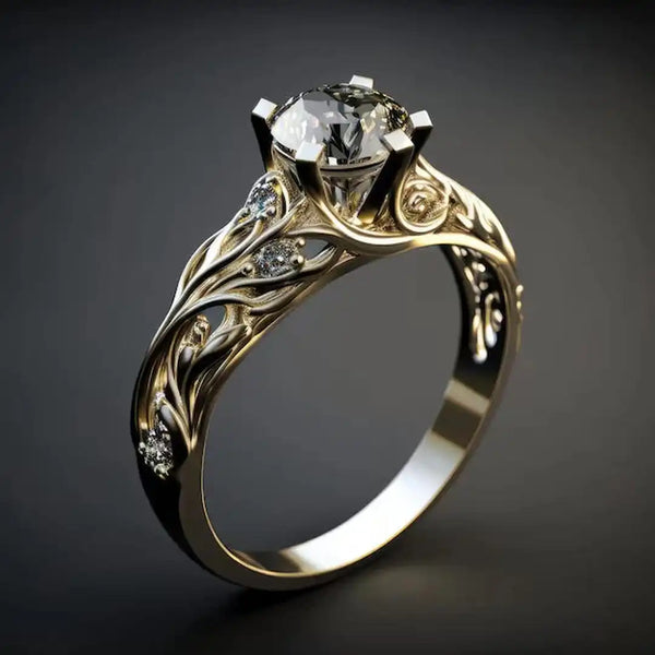 Superbe Bague en Zirconium Exotique