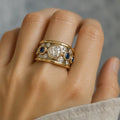 Bague Vintage en Zircon Cubique Encastré