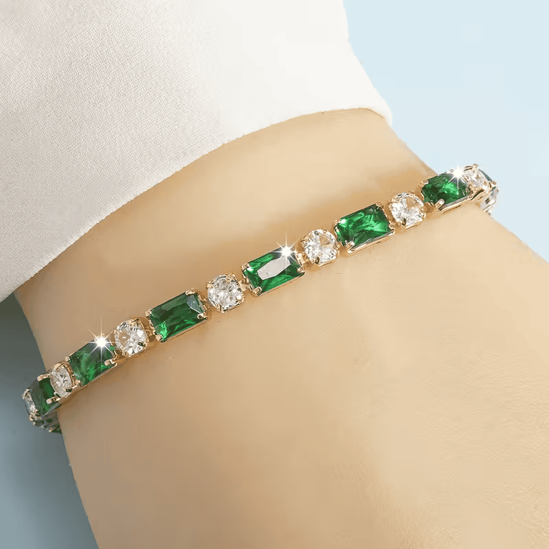 Bracelet Radiance en Cristal Émeraude
