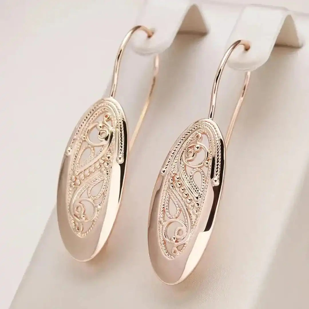 Boucles d'oreilles en forme de goutte Radiance dorées
