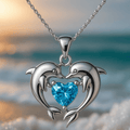 Collier Dolphin Love Argent