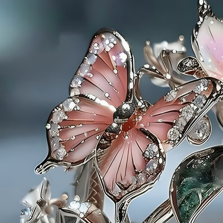 Croia™ | Bague papillon avec zircone