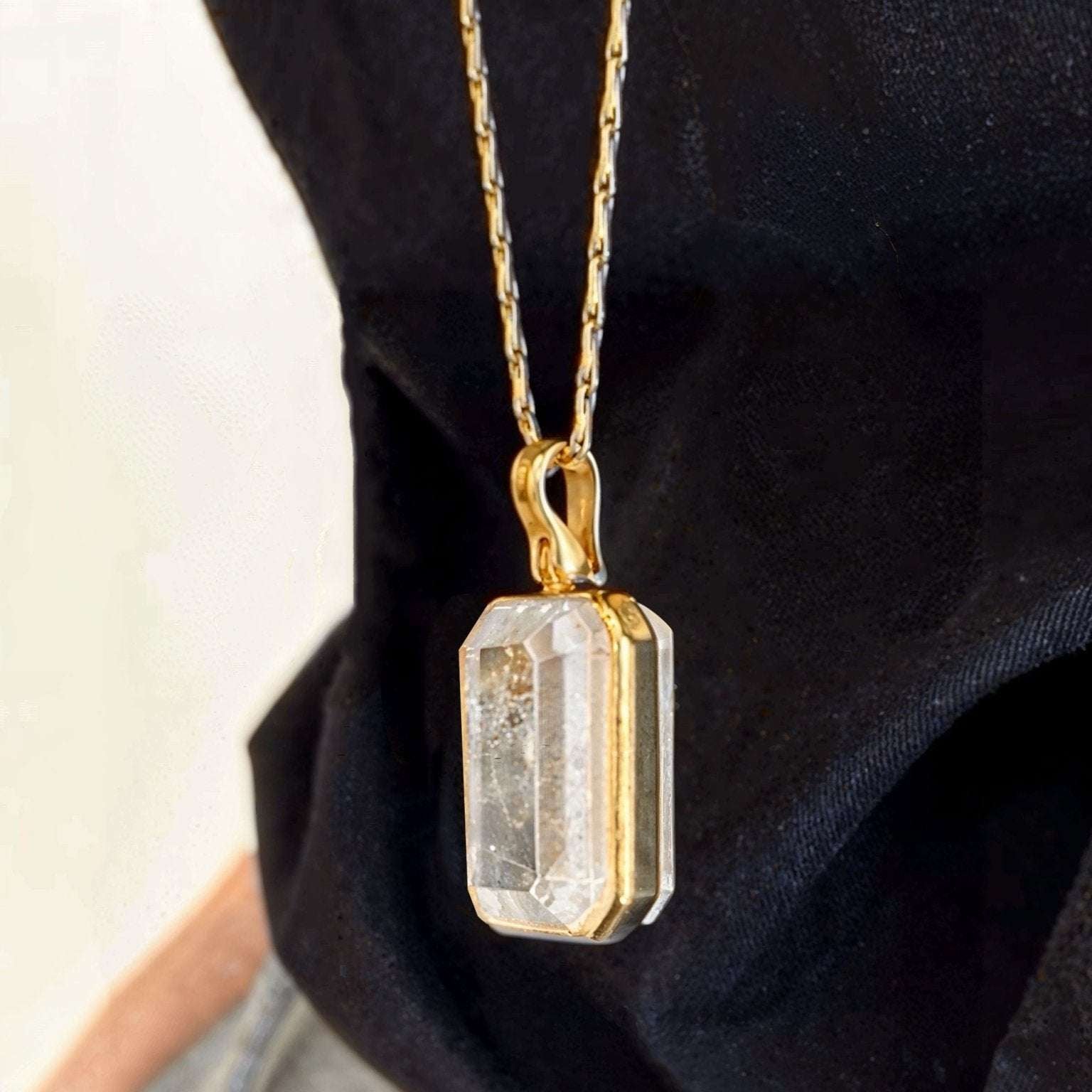 Collier en cristal vintage Marique