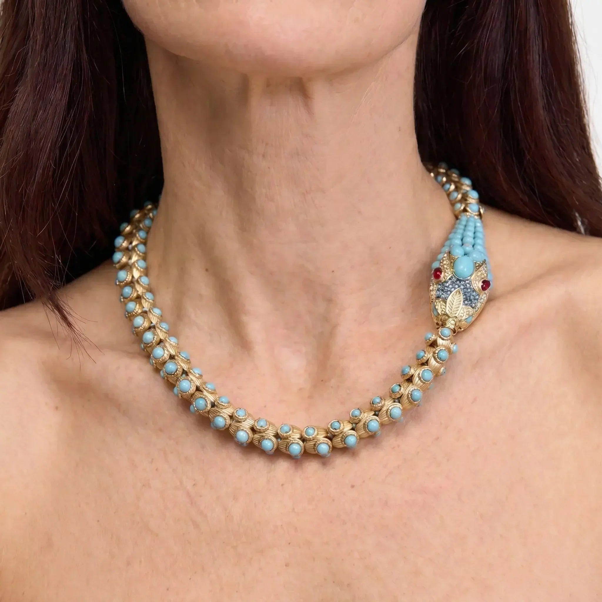 Collier Serpent Nile Turquoise