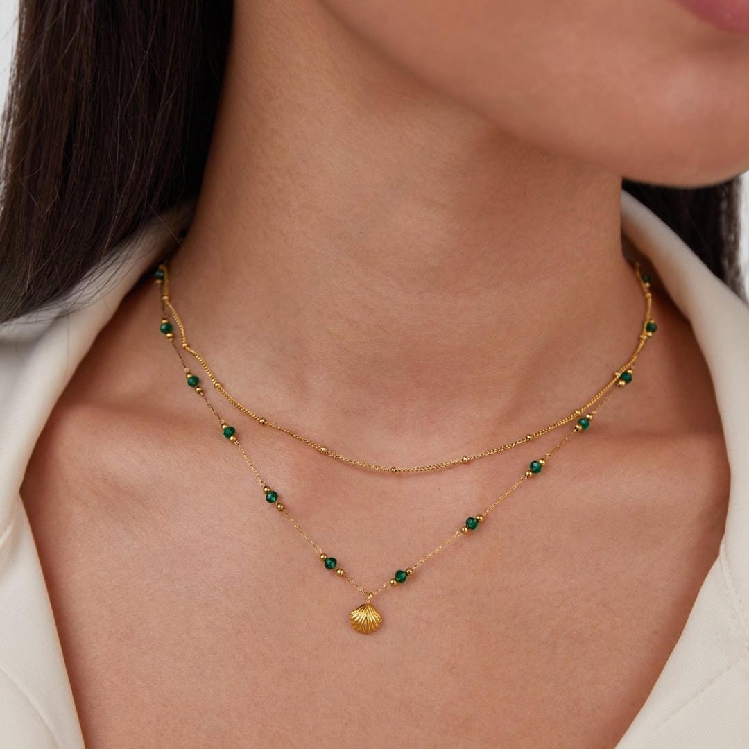 Collier Chic Superposé en Or Élégant