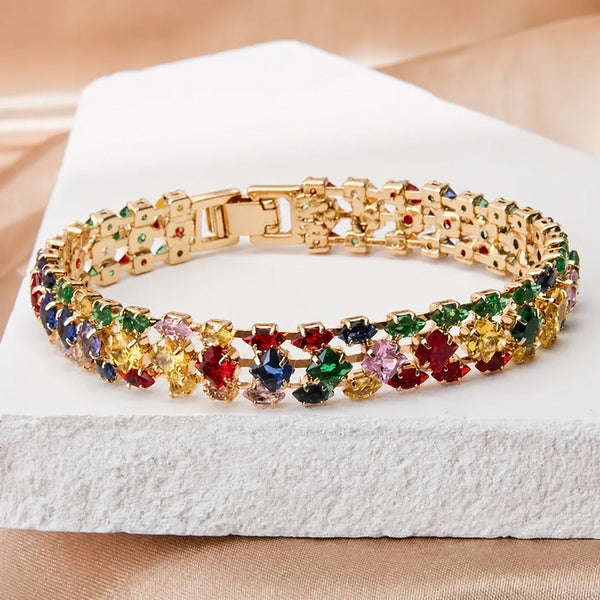 Bracelet en Gemme Éclatante