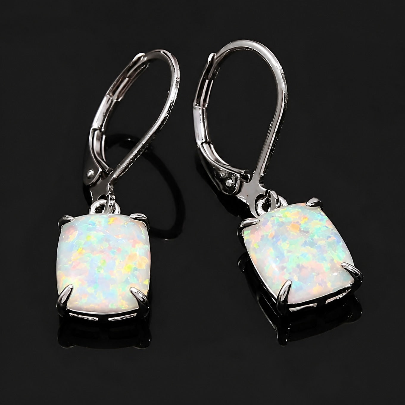 Boucles d'oreilles carrées Prestige Opaali
