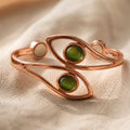 Bracelet en cuivre opale irisé