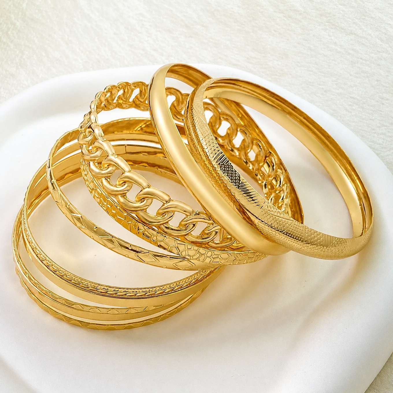 Mystérieux ensemble de bracelets bohèmes