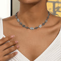Collier en argent boho exotique
