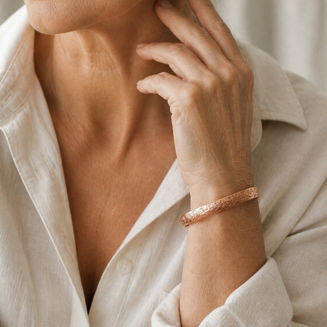 Bracelet en cuivre Héritage de Fleur
