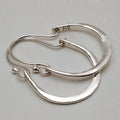 Boucles d'oreilles en argent minimalistes