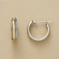 Boucles d'oreilles en anneau doré scintillant