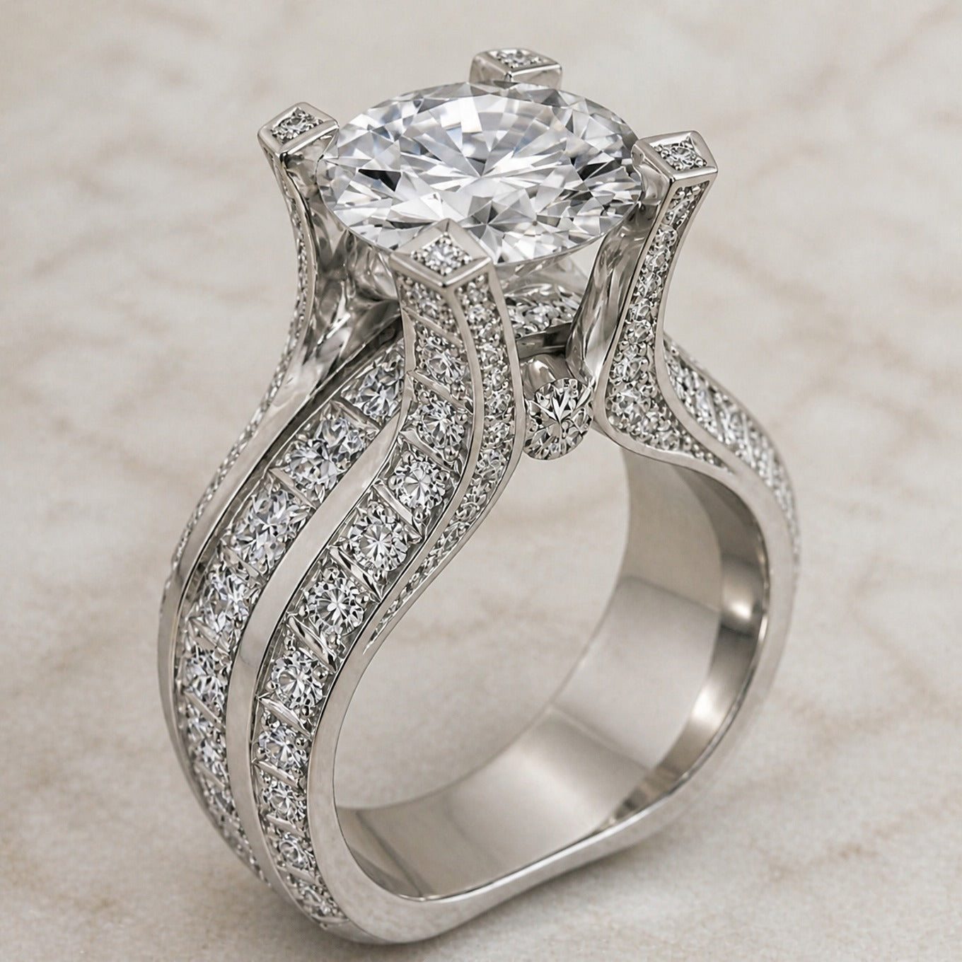 Bague Cristal Luxe Éblouissante