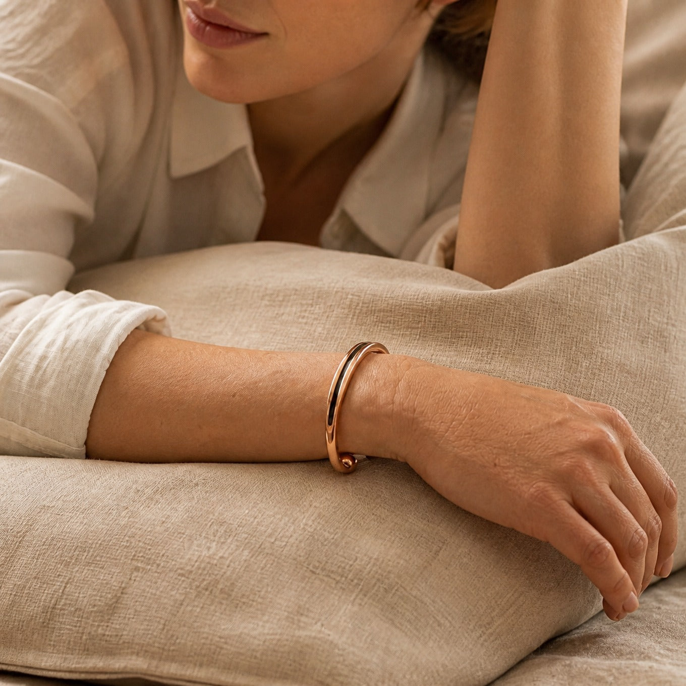 Bracelet en cuivre Vein éternel