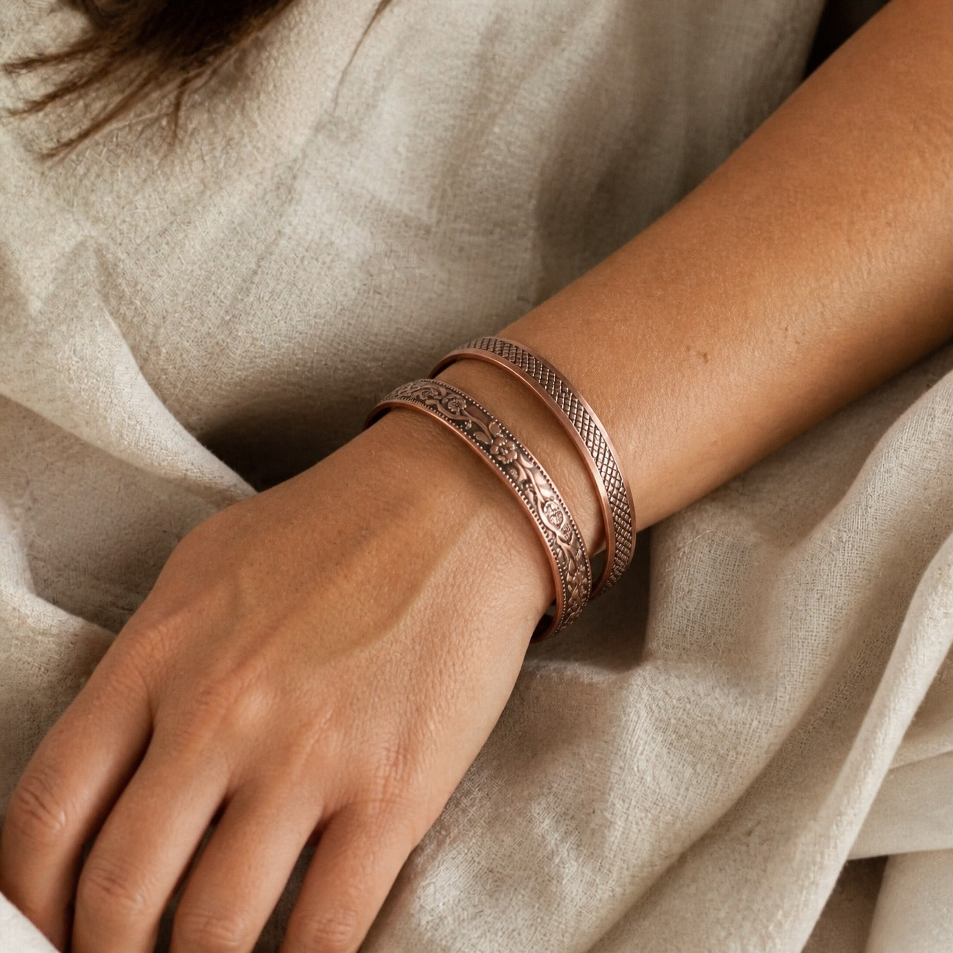 Bracelet en cuivre Ikuinen Forge