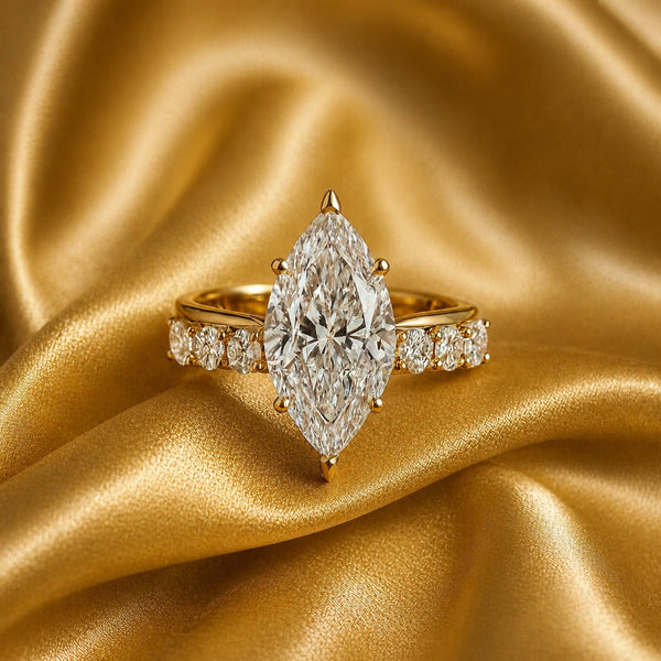 Bague en Cristal Doré Markiisi