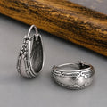 Boucles d'oreilles Mandala en argent classique