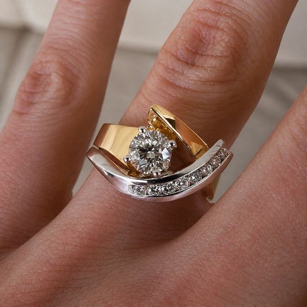 Bague Bicolore Artistique
