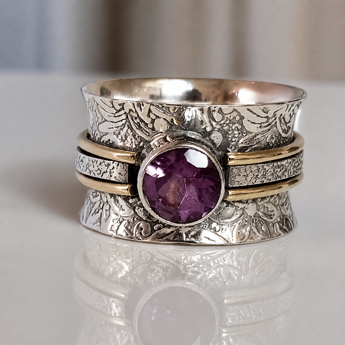 Bague de Méditation en Cristal Bohème