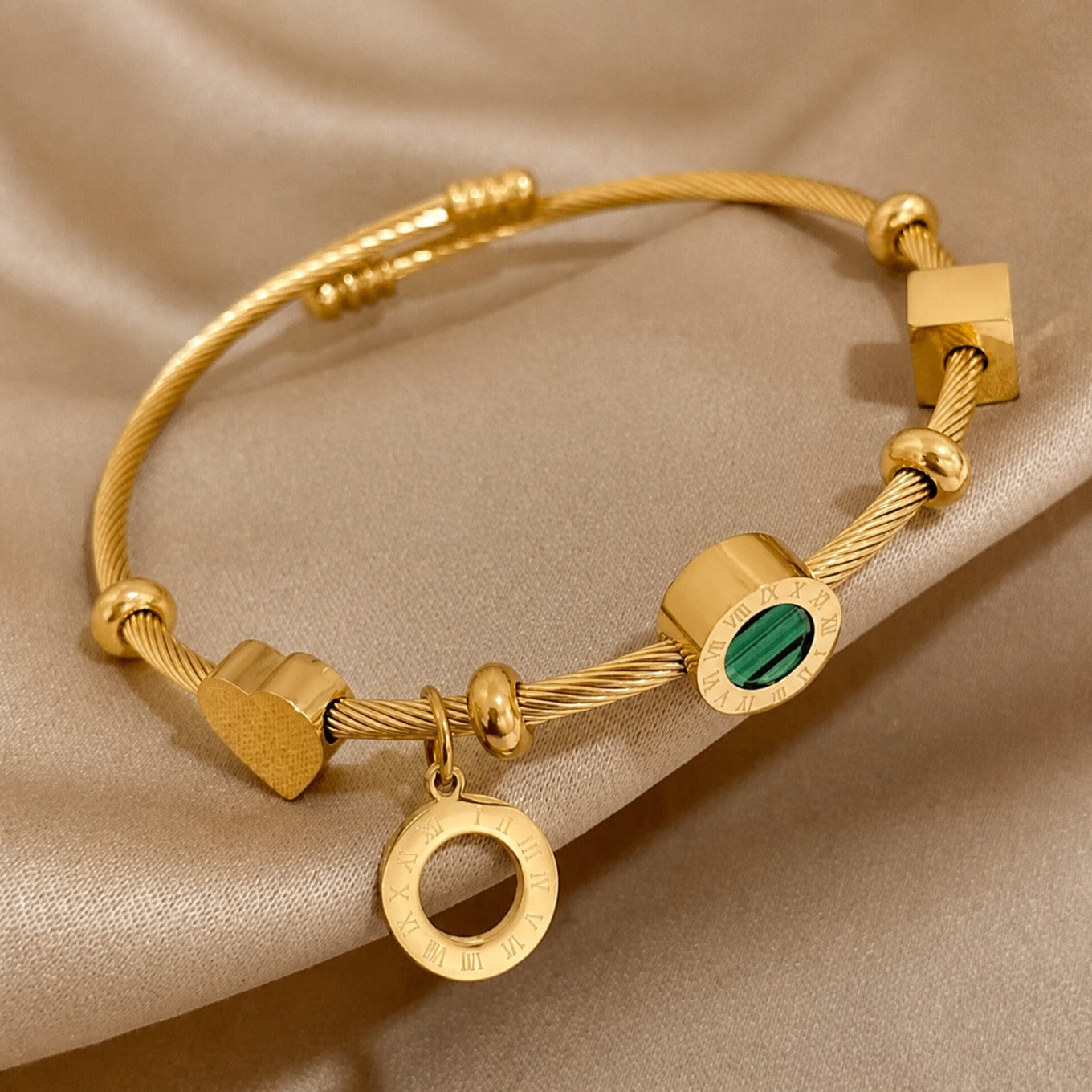 Bracelet de luxe Emerance doré