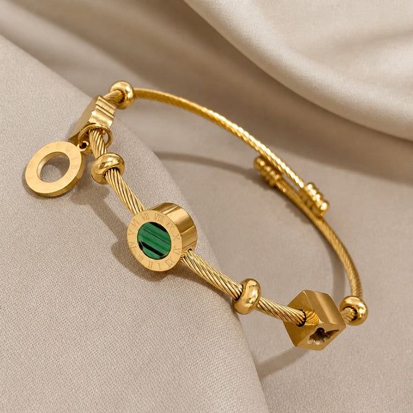 Bracelet de luxe Emerance doré